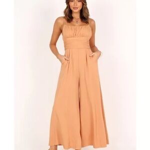 #20❤️ Brand new with tags Petal & Pup Glyph Jumpsuit in Tan